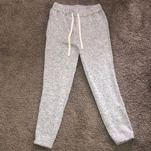Grey jogger sweatpants